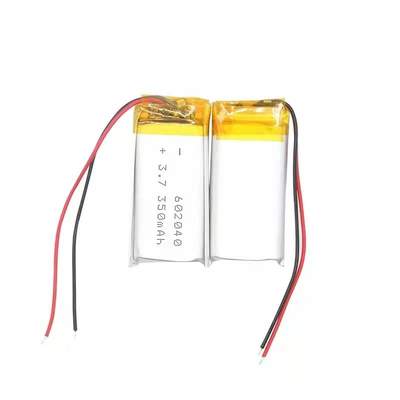 3.7v 500mAh Li литий-полимерная батарея 0.35A Unrechargable с проводом