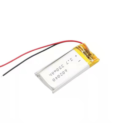 3.7v 500mAh Li литий-полимерная батарея 0.35A Unrechargable с проводом