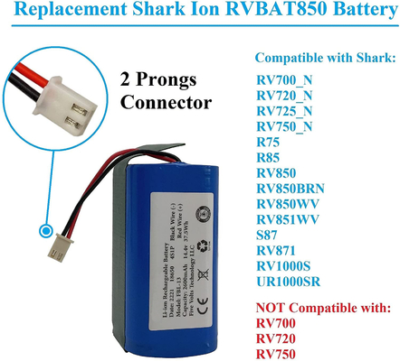 Изготовленный на заказ OEM блока батарей иона 2600mah 14.8V 14.4V Li перезаряжаемые