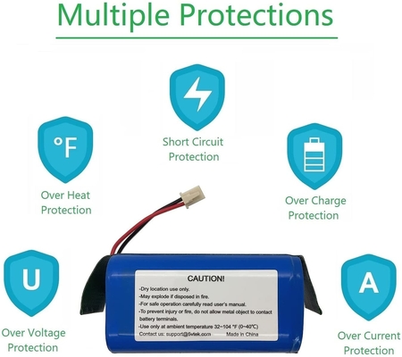 Изготовленный на заказ OEM блока батарей иона 2600mah 14.8V 14.4V Li перезаряжаемые