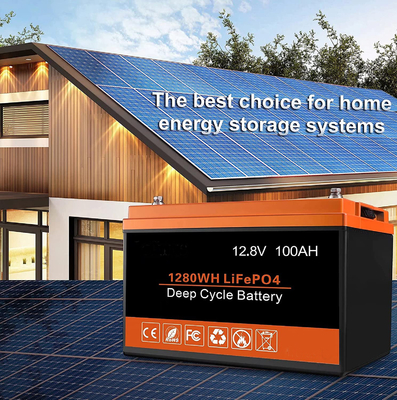 Аккумуляторная батарея солнечной энергии LFP 100AH ​​12V литиевая аккумуляторная батарея BMS